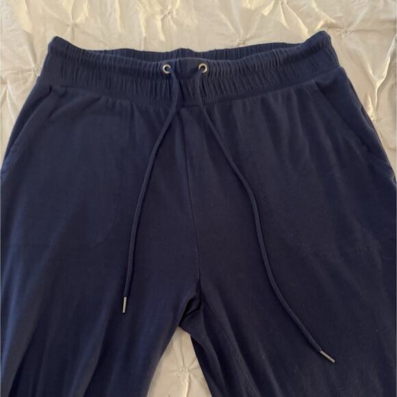 J. Crew 2 Joggers Set Women's Black/Navy Blue Drapey Comfort Size XS - Picture 9 of 10